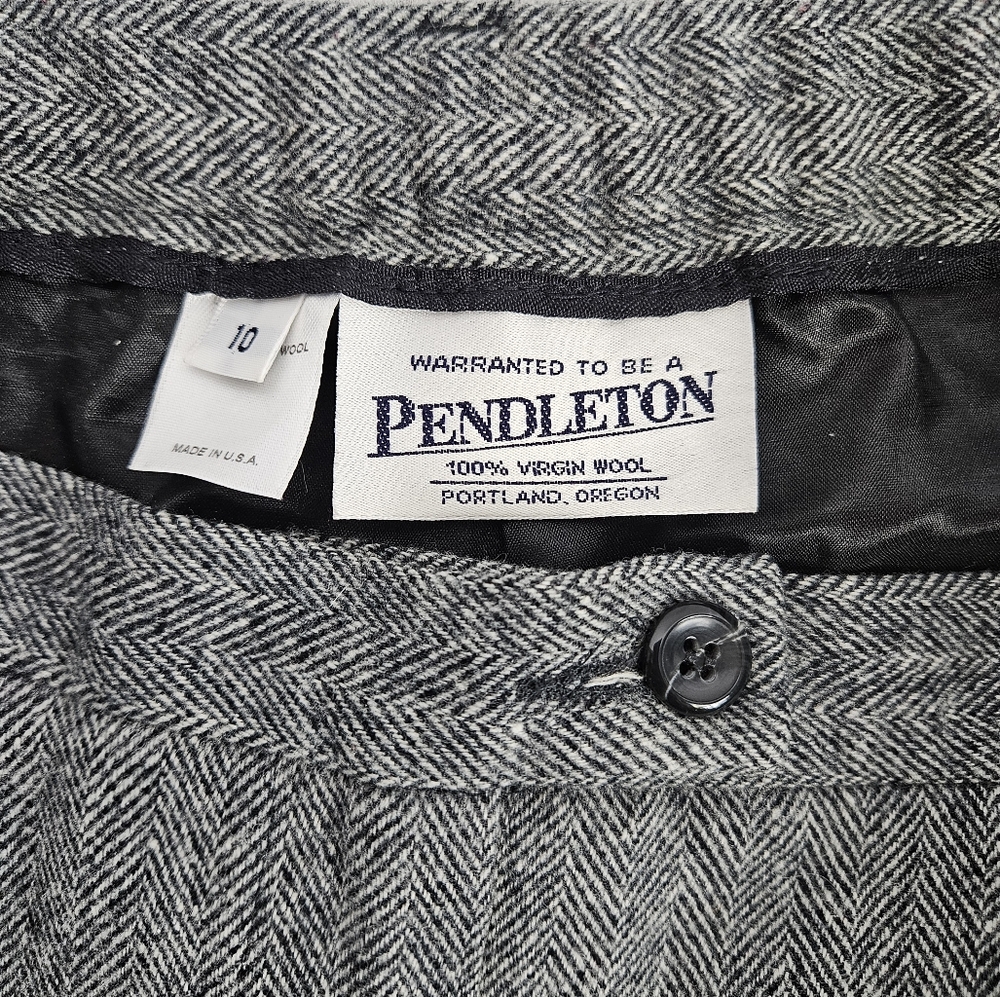 Vintage Pendleton Gray 100% Vigin Wool Touser Pan… - image 5